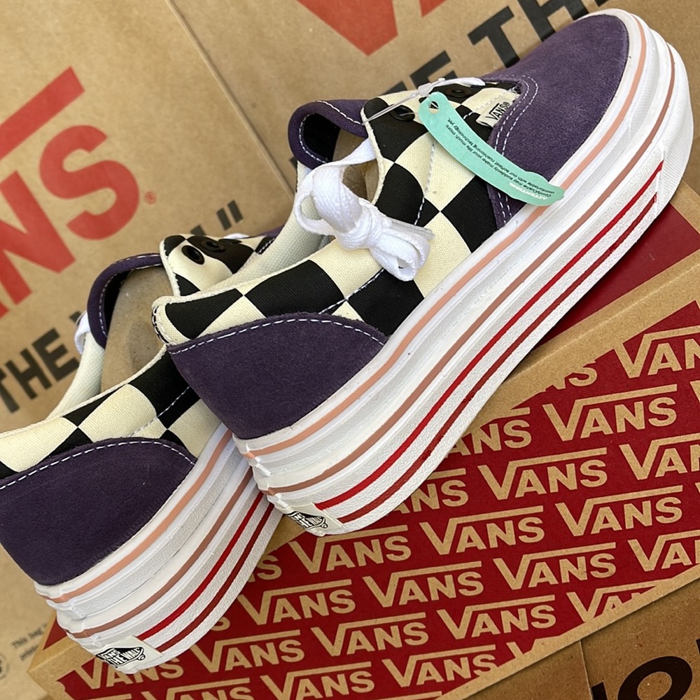 Vans COMFYCUSH ERA Suede/Canvas PurpleV/Classic White sneakers - platforms WMNS - Picture 15 of 16